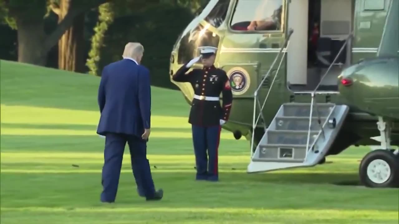 President Donald Trump on his way to the Netherlands, where he will attend the NATO Summit.