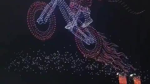 Unreal Drone Light Show 🌌🚁 | Art in the Sky ✨🏙️#DroneShow 🚁✨ #LightArt 🌌🎨 #CityLights 🏙️💡 #SkyArt 🌠😍