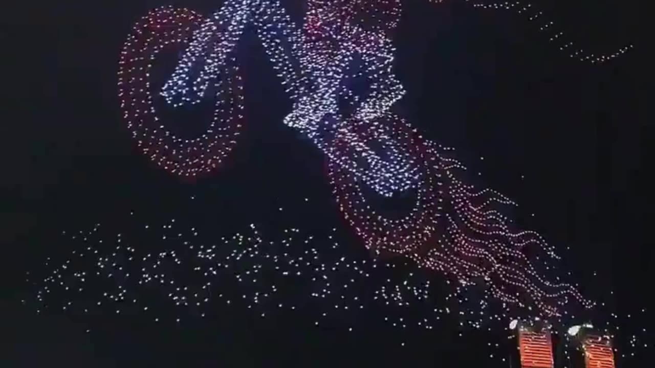 Unreal Drone Light Show 🌌🚁 | Art in the Sky ✨🏙️#DroneShow 🚁✨ #LightArt 🌌🎨 #CityLights 🏙️💡 #SkyArt 🌠😍