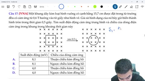 Đề minh hoạ môn Vật Lý - Đề số 8