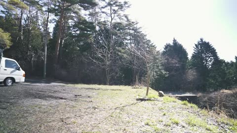 [Car Camping]A trip to see Japan's unexplored waterfall with a camper