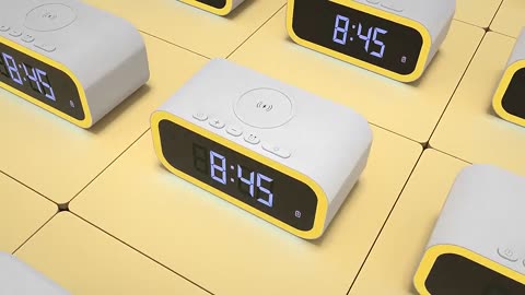 Small Alarm Clock LED Display Night Light Fast Charging Electronic Smart Digital Alarm