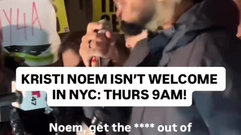 New Yorkers will protest against Kristi Noem and ICE.