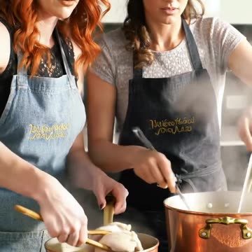women cooking chicken broth. #recipes #food #foodie