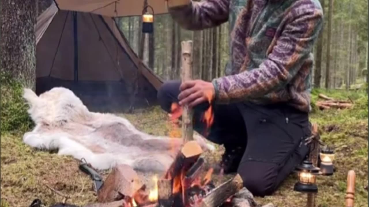 Camping 🏕️ vibes morning 🧑🍳