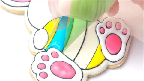 Calm & Cute Bunny Cookie Decorating | Royal Icing for Stress Relief