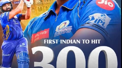 Hitman Rohit Sharma completed 7000 runs & 300 sixes in IPL. Hats off to Rohit- The Mumbai King.