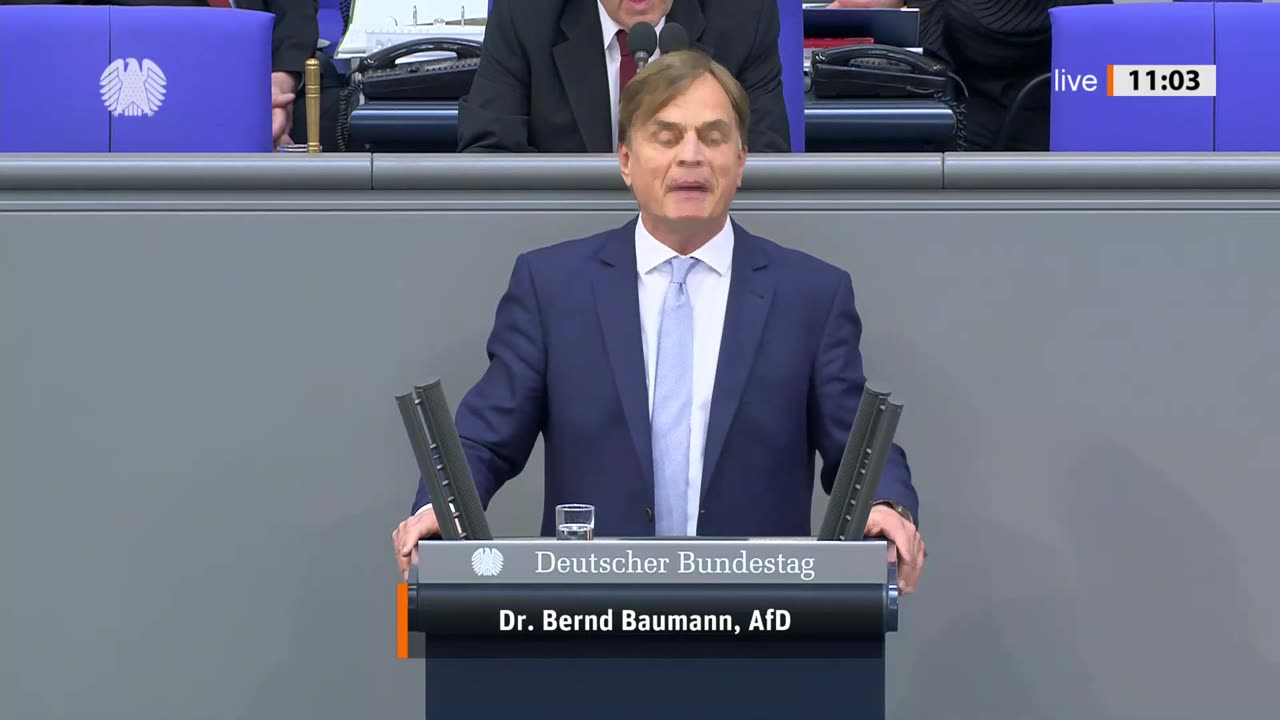 Dr. Bernd Baumann Rede vom 25.03.2025 – Eröffnung der Sitzung durch den Alterspräsidenten