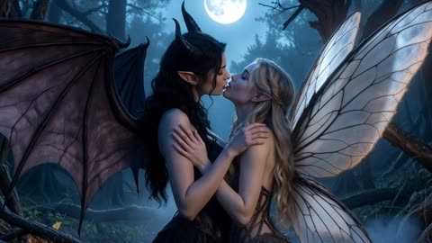 Demoness Claims Her Elven Sacrifice in the Ring of Fire, AI Video