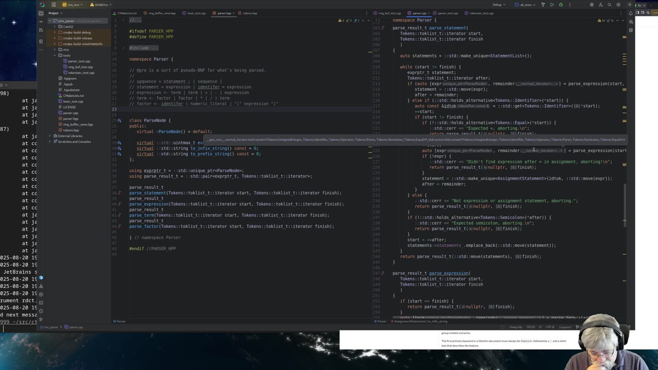 Parsing in C++ using CTRE