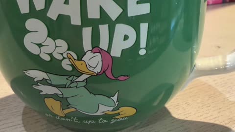 Disney Parks Donald Duck Wake Up Ceramic Mug #shorts