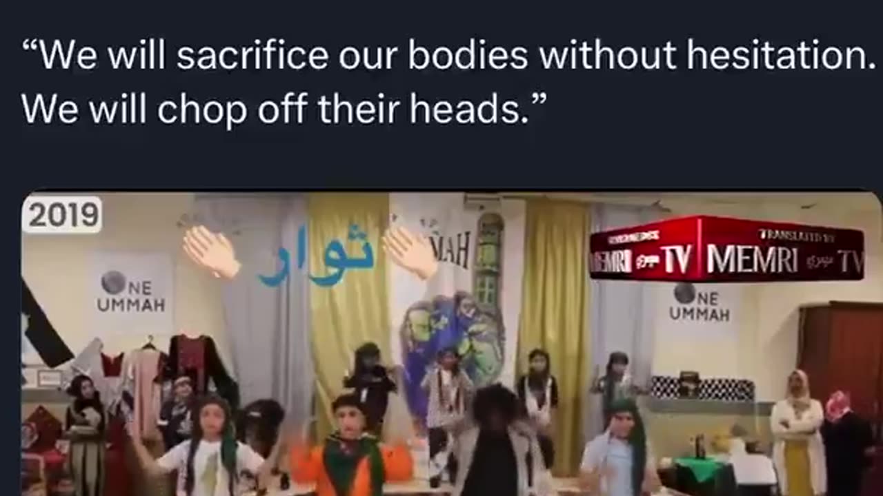 "Meanwhile, Muslim private schools in the United States are teaching this?"