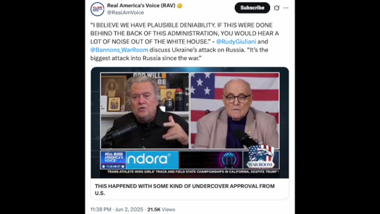 Plausible Deniability If Ukraine Drone Attack Was Launched Without The Knowledge Of The White House