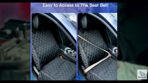 PETICON Front Seat Cover 2 Pack, Full Protection Dog Car Seat Cover with Side F