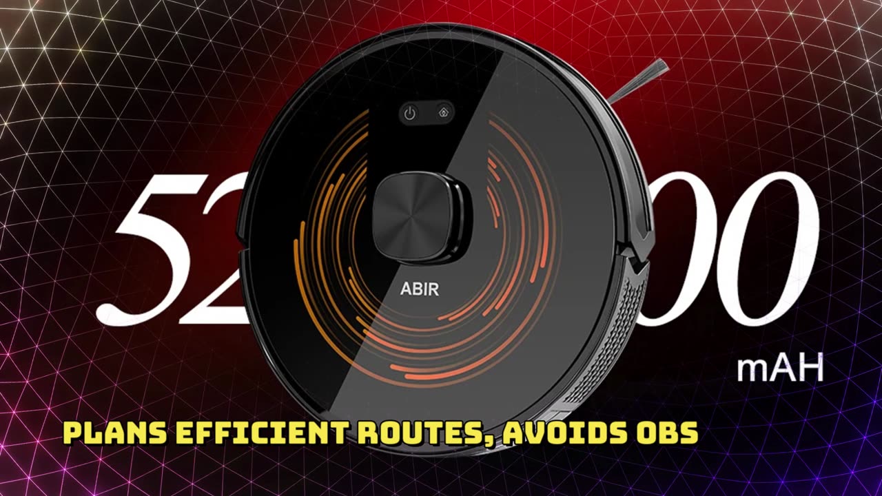 ABIR K30 Robot Vacuum Cleaner 6500PA Suction, Multi-floor Map Robot Vacuum Cleaner