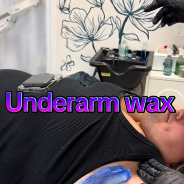 @modalityesthetics Underarm Waxing Demo | Sexy Smooth Sexy Sapphire Hard Wax for Sensitive Skin