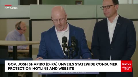 Gov. Josh Shapiro Unveils New Consumer Protection Hotline And Website For Pennsylvanians