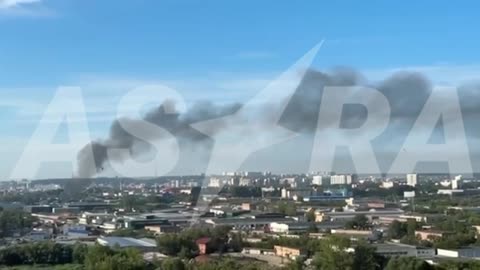 🦅💥 A video of the drone attack in Penza.