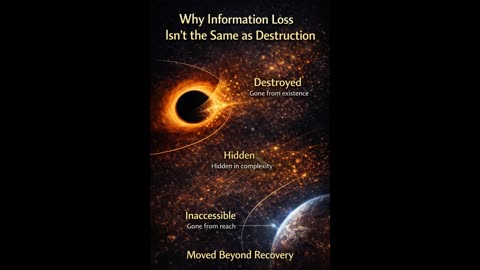 Why Information Loss Isn’t the Same as Destruction