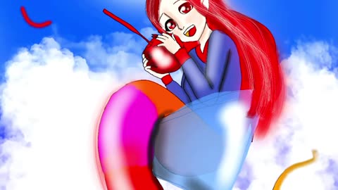 Oc speedpaint cherry cordial djinn 🧞