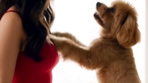 Cute puppy dog and girls love - FunkyPets4u