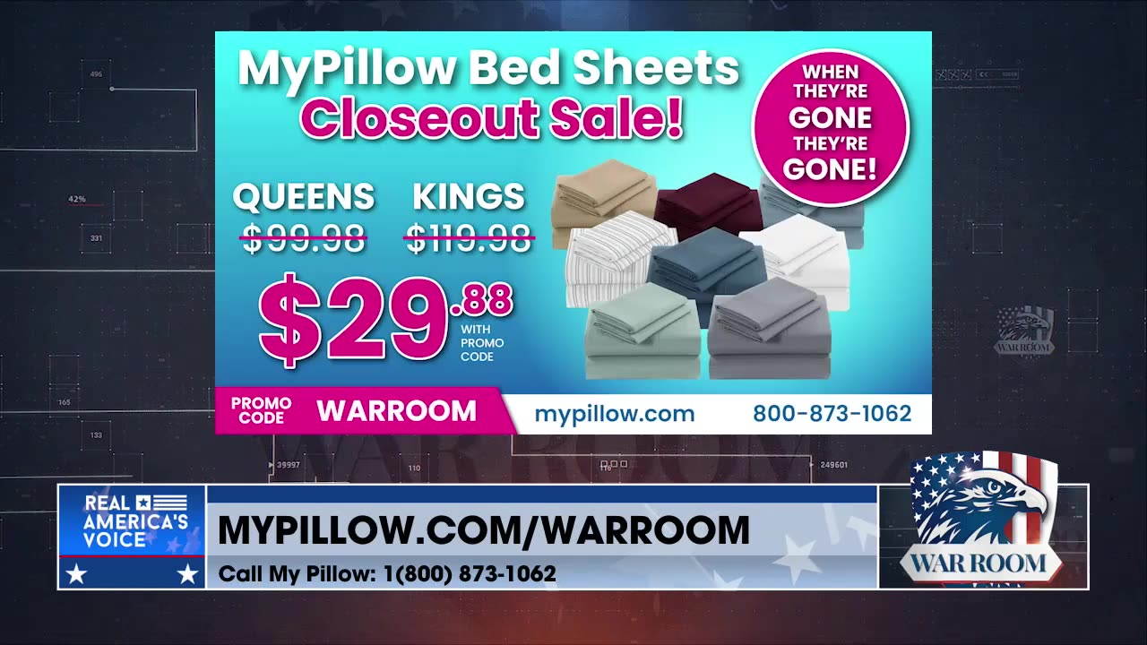 MYPILLOW BEDSHEETS CLOSEOUT SALE! PROMO CODE: WARROOM