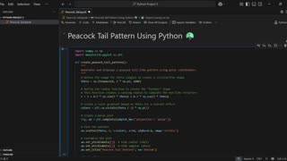 Creating a Stunning Peacock Tail Pattern with Python & Matplotlib