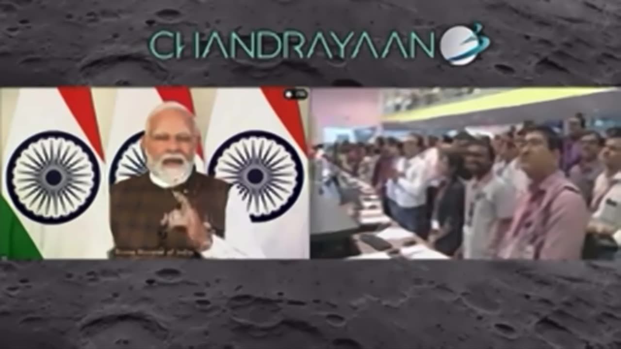 India is on the moon, and Modi speech is embarrassing