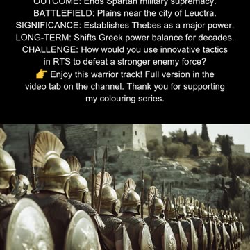 Thebes vs. Sparta 371 BC Battle of Leuctra #AncientGreece