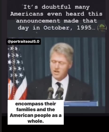 President Clinton Admits Secret Experiments On The Public