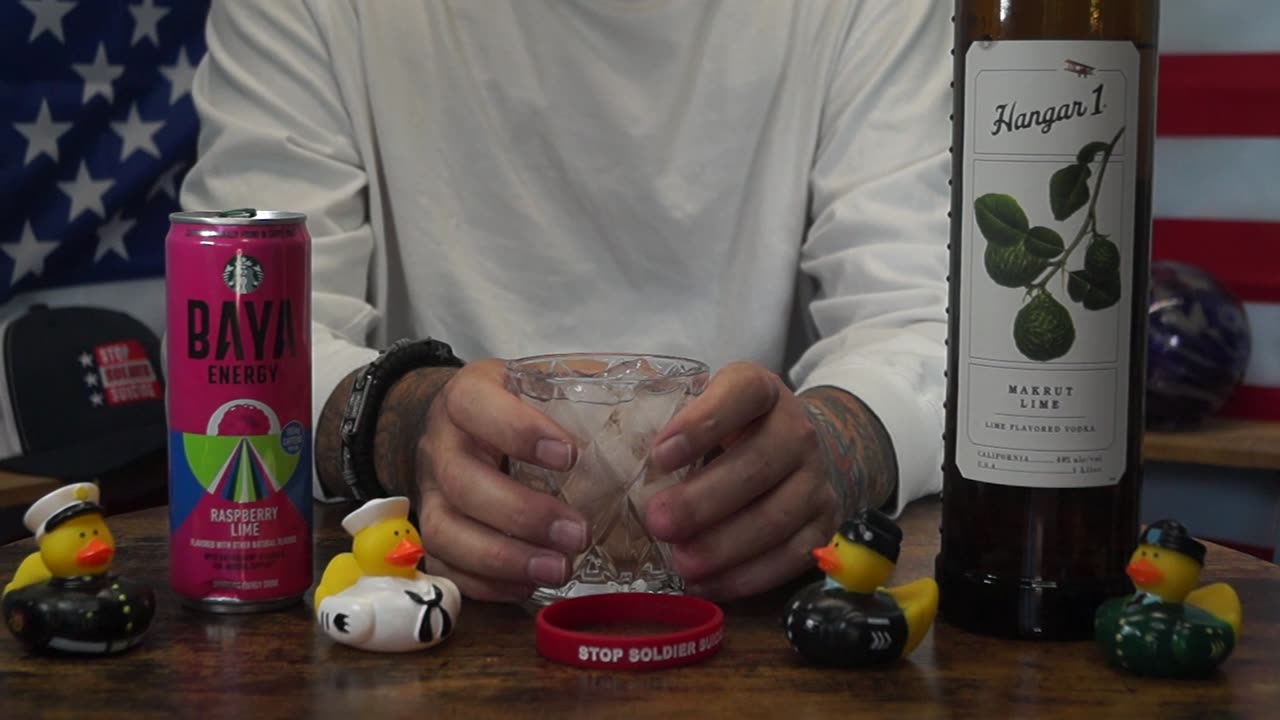 Larry Lewis - Hangar 1 Makrut Lime Rum & Starbucks Baya Raspberry Lime Energy Drink