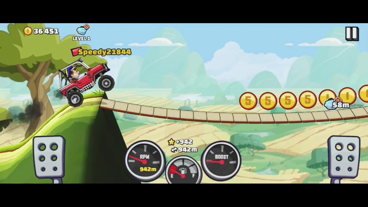 "Hill Climb Racing 🏁 Crazy Uphill Car Game | Impossible Roads & Fun Challenges!"