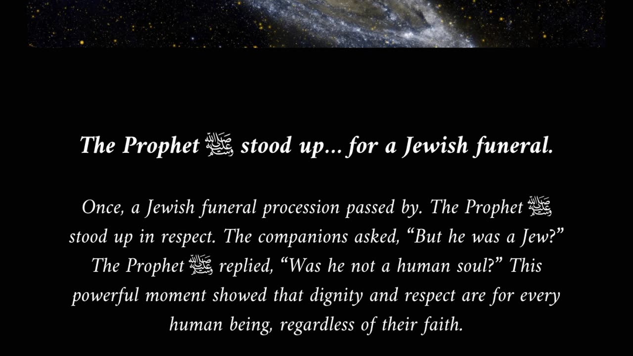 Even the Prophet ﷺ stood up… for someone who rejected him.