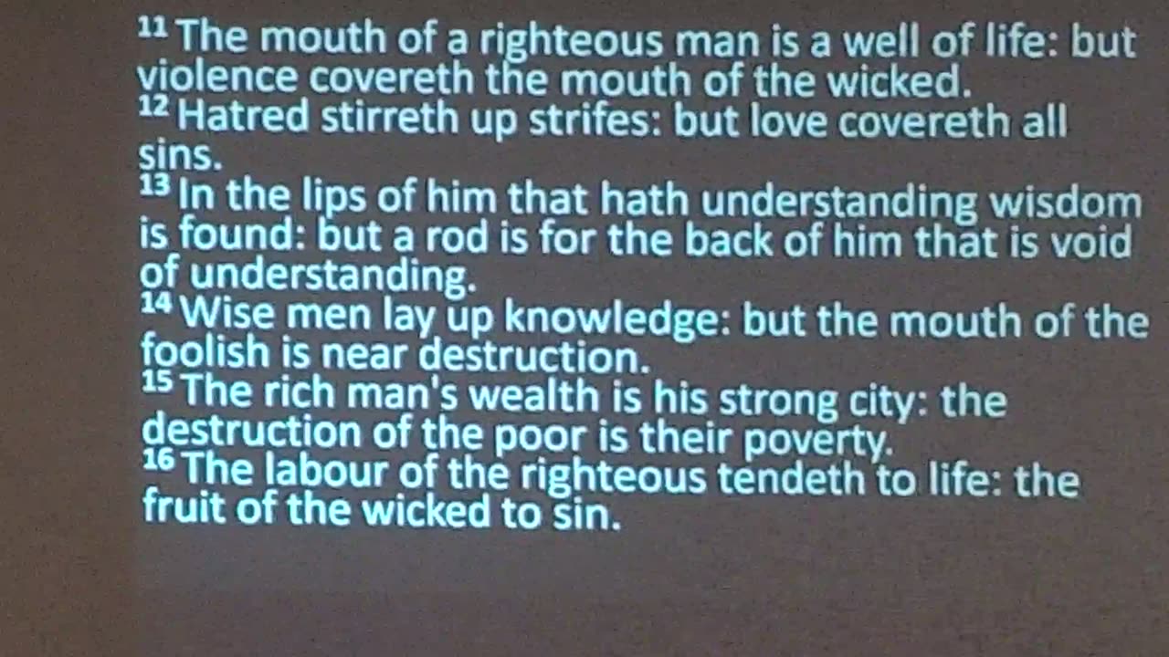 Proverbs for Understanding (Proverbs 10) 4/20/25