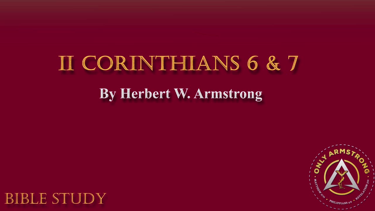 II Corinthians 6 & 7