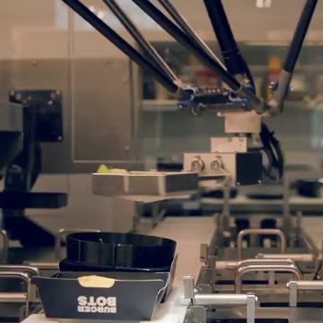 🔥🔥🔥 Burger Bots, new burger bot delivers matrix meal in less than a minute...