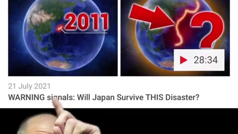 Earthquake warning in Japan.