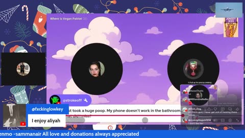 12/22/25 Sammannyc VOD: "Yuuuuurrrr Last liveeee before break !!!!"