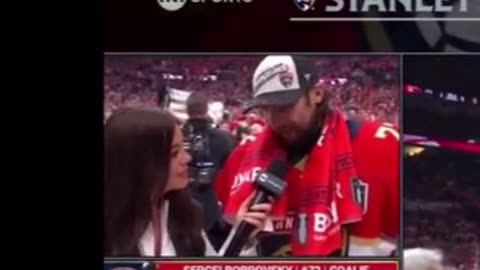 Sergei Bobrovsky gives all glory to God after winning the Stanley Cup back-to-back.
