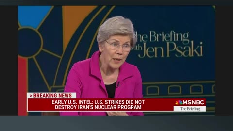 Elizabeth Warren & Jen Psaki: Trump Has Not Taken Boots On The Ground Off The Table In Iran