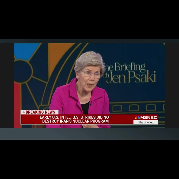 Elizabeth Warren & Jen Psaki: Trump Has Not Taken Boots On The Ground Off The Table In Iran