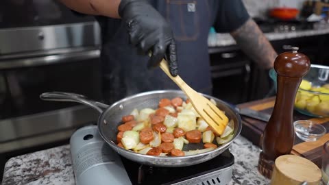 Grandma's Famous Sausage Green Bean Casserole