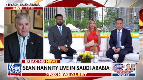 Hannity interviews Trump on Air Force One en route to Saudi Arabia