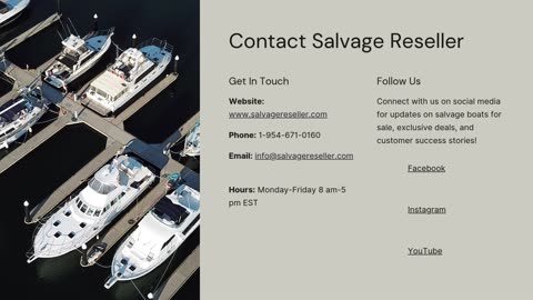 Discover Incredible Deals on Salvage Boats for Sale