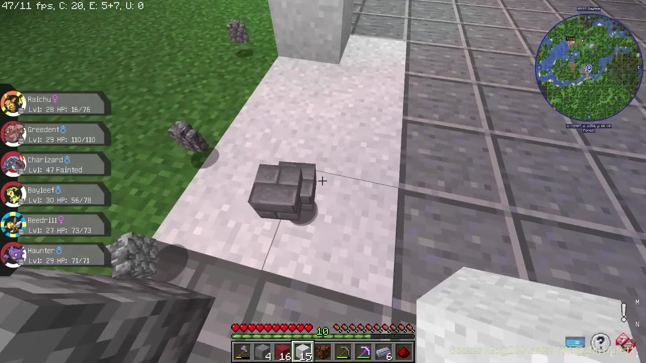 Pixelmon my builds in the server