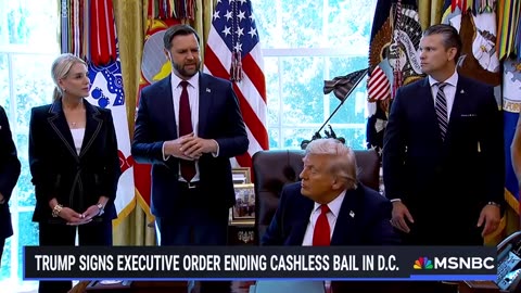 Live_ Trump signs executive orders aimed to crack down on flag burning, end cashless bail in D.C