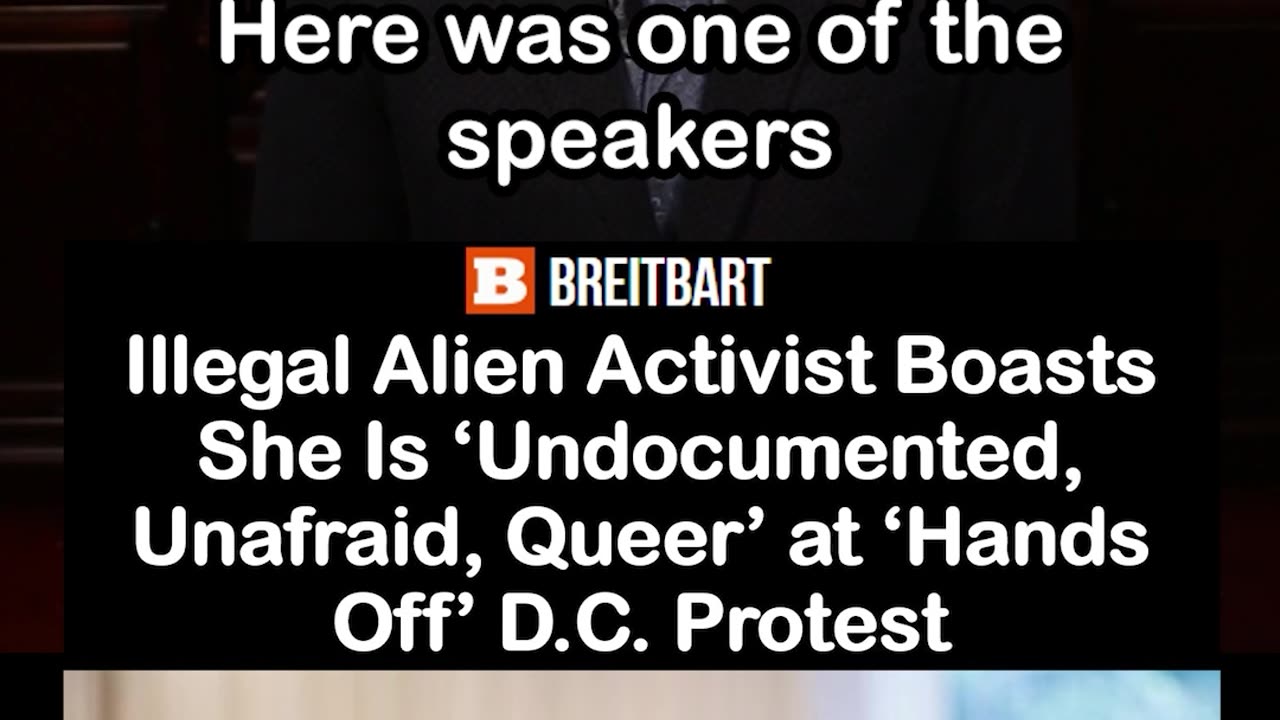 Activist Boasts She Is ‘Undocumented, Unafraid, Queer’ at Hands Off Washington DC Protest
