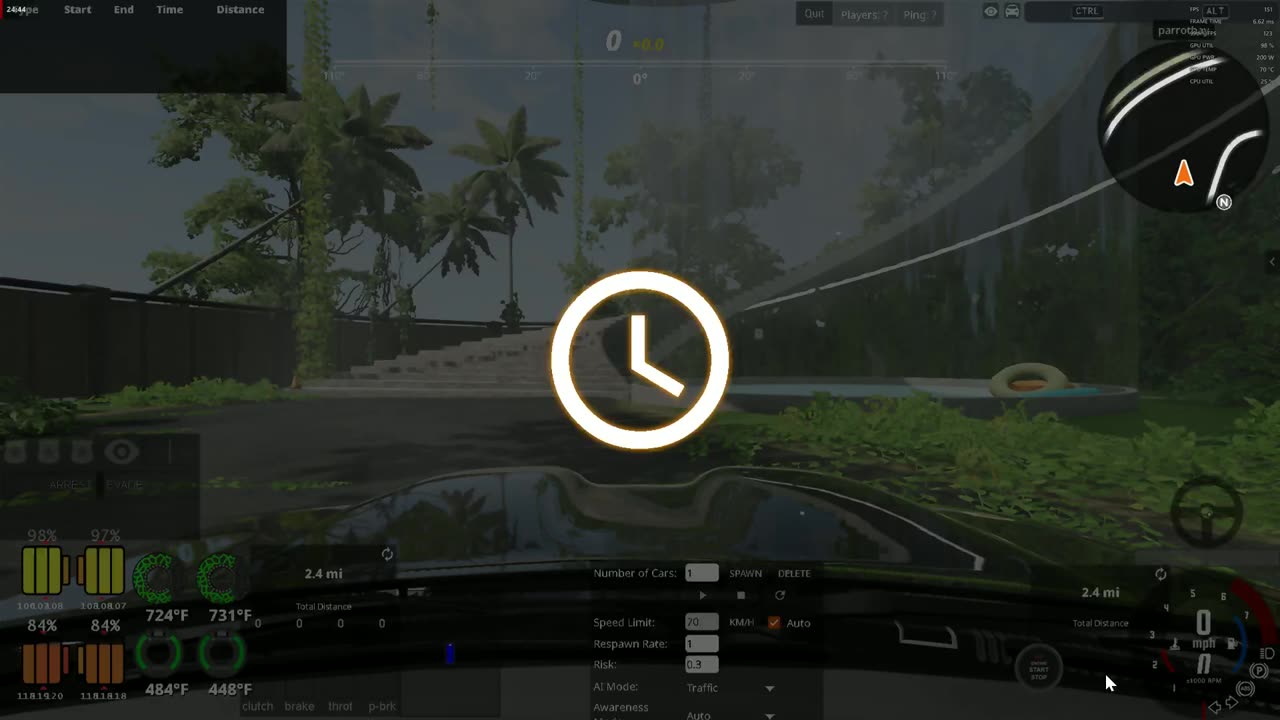 beamng drifting and crashing...