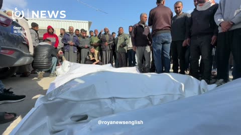 Gazans in Deir al-Balah mourn loved ones killed in “Israeli” strikes