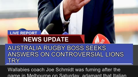 Australia Rugby Boss Seeks Answers on Controversia